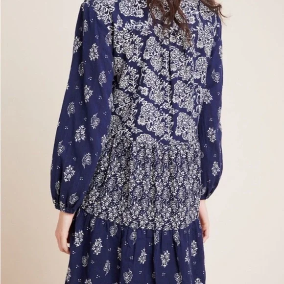 Anthropologie Maeve Carlita Tiered Tunic Dress